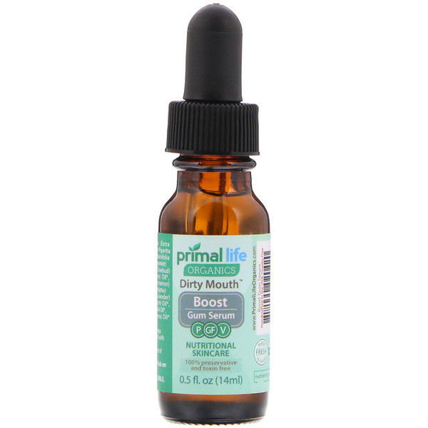 Primal Life Organics, Dirty Mouth Boost Gum Serum, 0.5 fl oz (14 ml)
