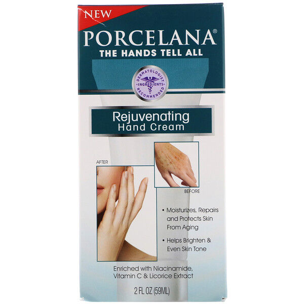Porcelana, Rejuvenating Hand Cream, 2 fl oz (59 ml)