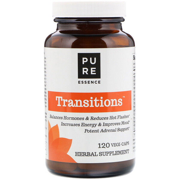 Pure Essence, Transitions, 120 Vegi-Caps 120 Count