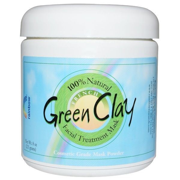 Rainbow Research, French Green Clay, Facial   Powder, 8 oz (225 g)