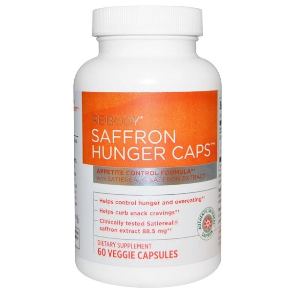 Rebody Safslim, Saffron Hunger Caps, 60 Veggie Caps 60 Count