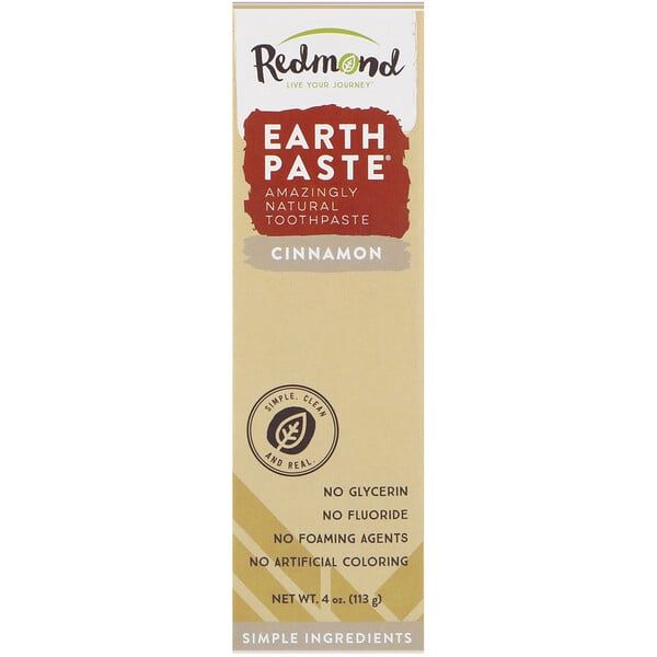 Redmond Trading Company, Earthpaste, Amazingly Natural Toothpaste, Cinnamon, 4 oz (113 g)