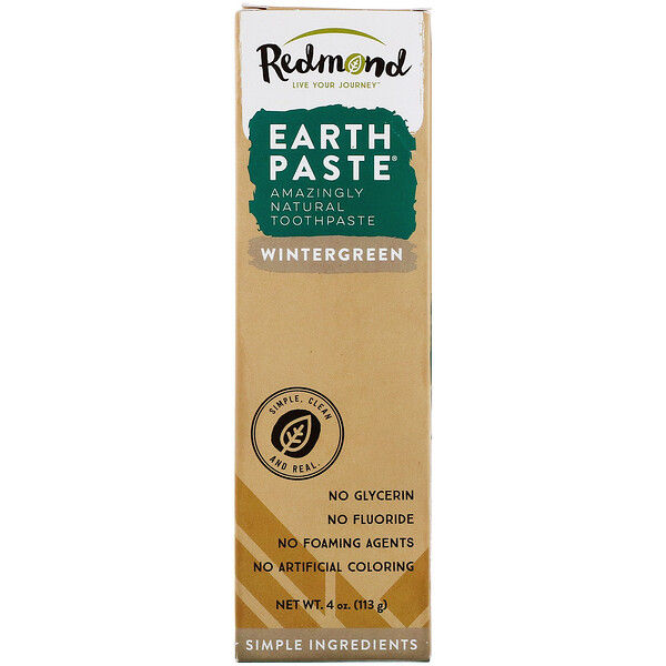 Redmond Trading Company, Earthpaste, Amazingly Natural Toothpaste, Wintergreen, 4 oz (113 g)
