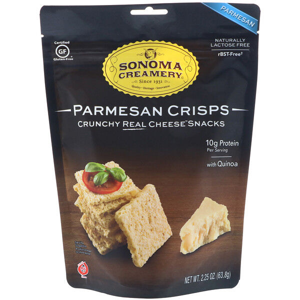 Sonoma Creamery, Parmesan Crisps, Parmesan, 2.25 oz (63.8 g)