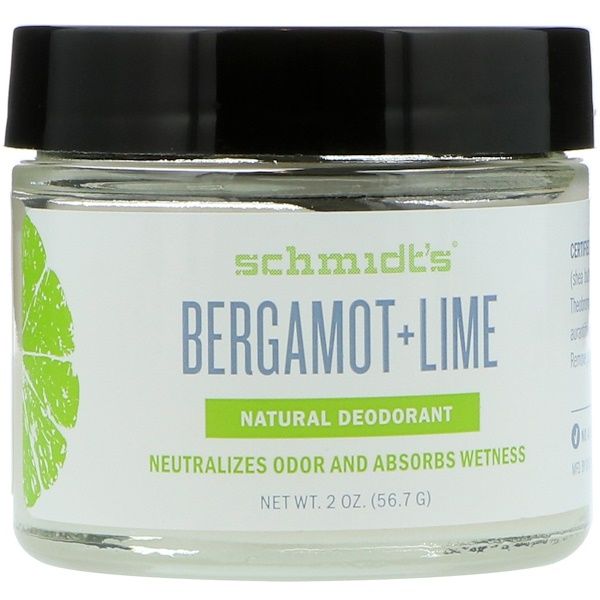 Schmidt's Naturals, Natural Deodorant, Bregamot + Lime, 2 oz (56.7 g)