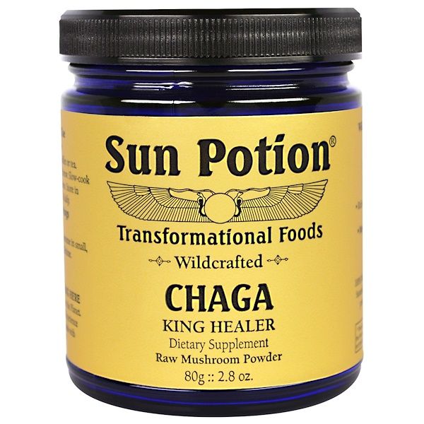 Sun Potion, Chaga Wild Mushroom Powder, Wildcrafted, 2.8 oz (80 g)