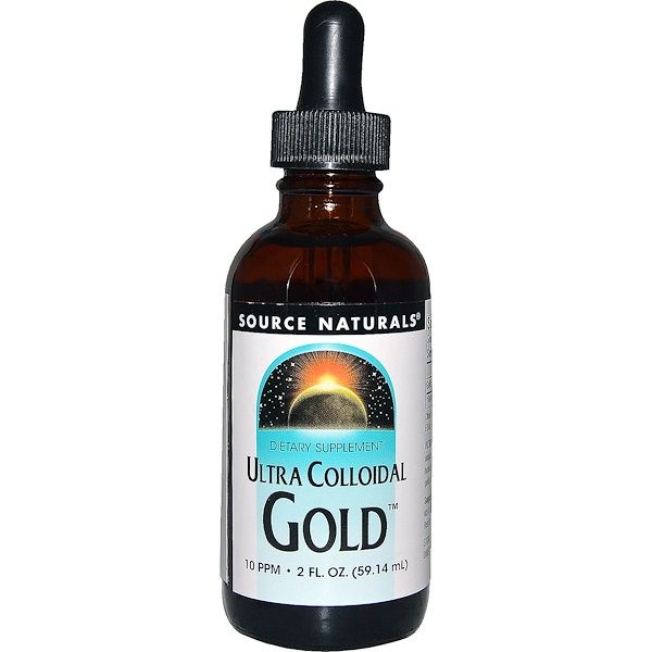 Source Naturals, Ultra Colloidal Gold, 10 PPM, 2 fl oz (59.14 ml)