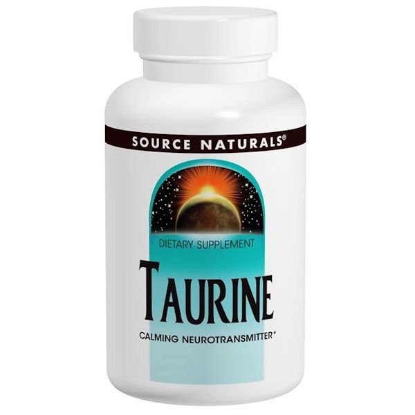 Source Naturals, Taurine 1000, 1,000 mg, 120 s 240 Count (2x120)