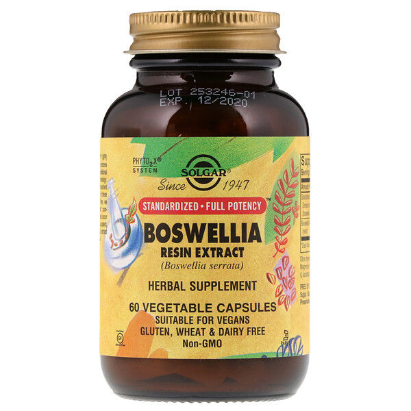 Solgar, Boswellia Resin Extract, 60 Vegetable s