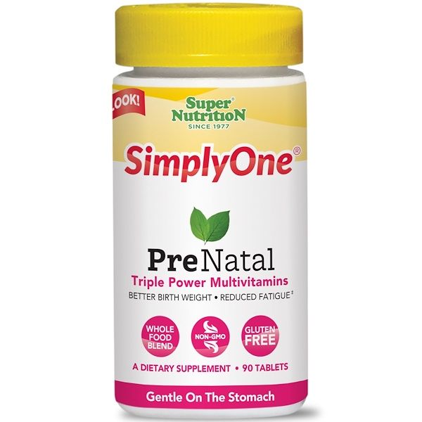 Super tion, SimplyOne, PreNatal, Triple Power Multis, 90 s 90 Count