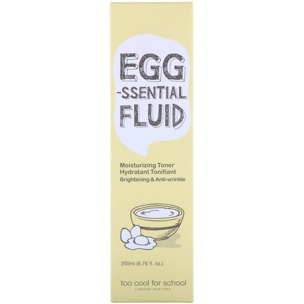 Too Cool for School, Egg-ssential Fluid, Moisturizing Toner, 6.76 fl oz (200 ml)