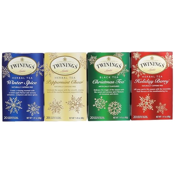 Buy Twinings, Seasonal Tea Variety Pack, Special Edition, Holiday, 4 Boxes,  20 Tea Bags Each Online at desertcartSeychelles