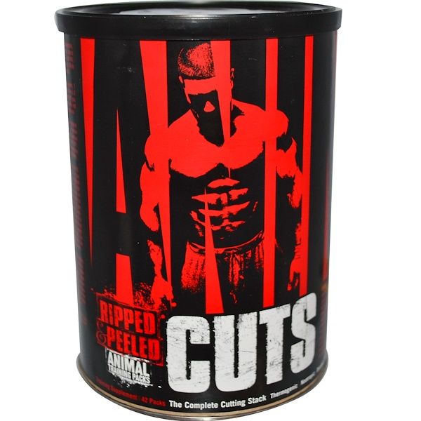 Universal tion, Animal Cuts, Ripped & Peeled, Training Supplement, 42 Packs 42 Count