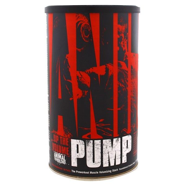 Universal tion, Animal Pump, The Preworkout Muscle Volumizing Stack, 30 Packs 60 Count (2x30)