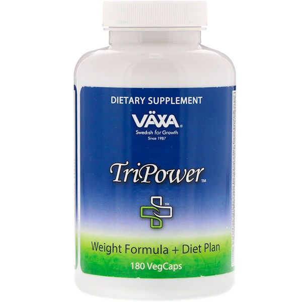 Vaxa International, TriPower, Weight Formula + Diet Plan, 180 VegCaps 360 Count (2x180)