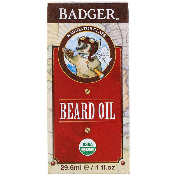 Badger Company, Organic Beard Oil, Navigator Class, 1 fl oz (29.6 ml)