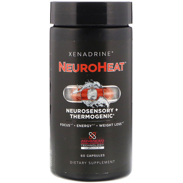 Xenadrine, NeuroHeat, Neurosensory + Thermogenic, 60 Capsules