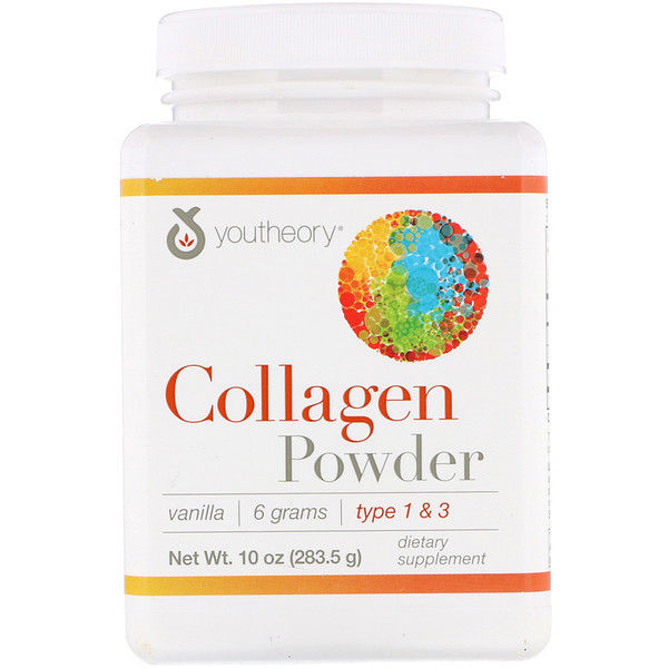 Youtheory, Collagen Powder, Type 1 & 3, Vanilla, 10 oz (283.5 g)