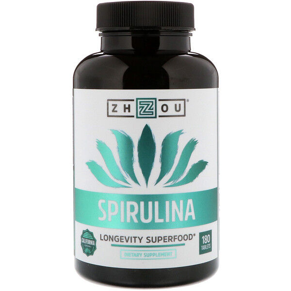 Zhou tion, Spirulina, Longevity Superfood, 180 s