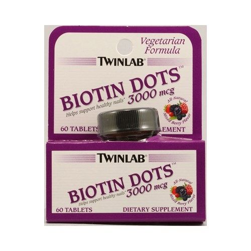 Twinlab Biotin Dots Mixed Berry - 3000 Mcg - 60 s
