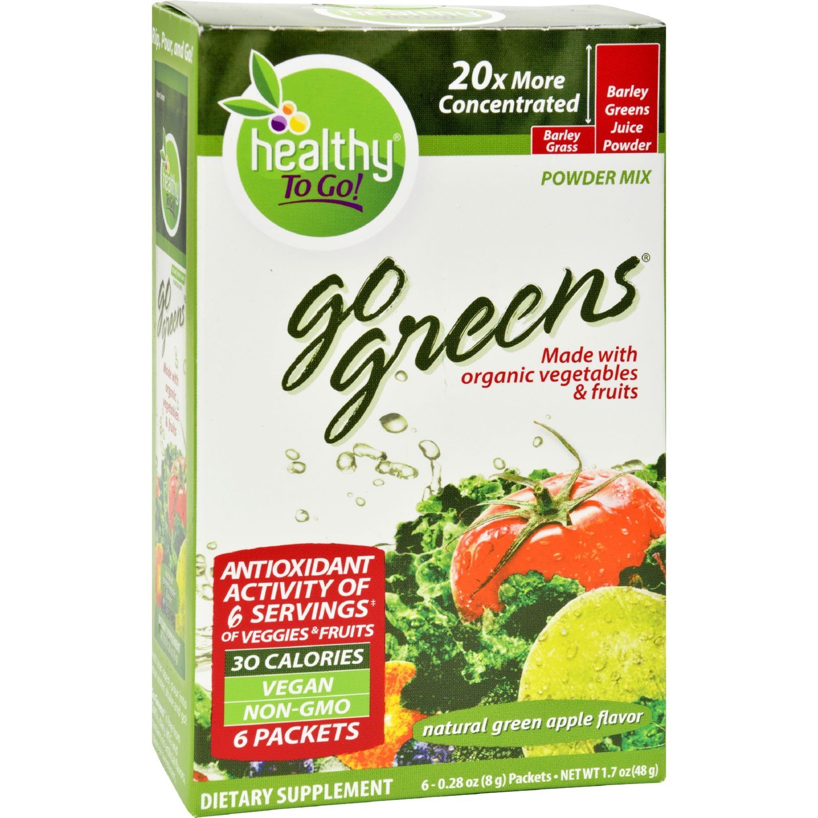 To Go Brands Go Greens - 6/1.69Oz