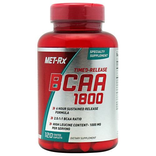 Met-Rx Timed-Release Bcaa 1800 Specialty Supplement 120 Coated s