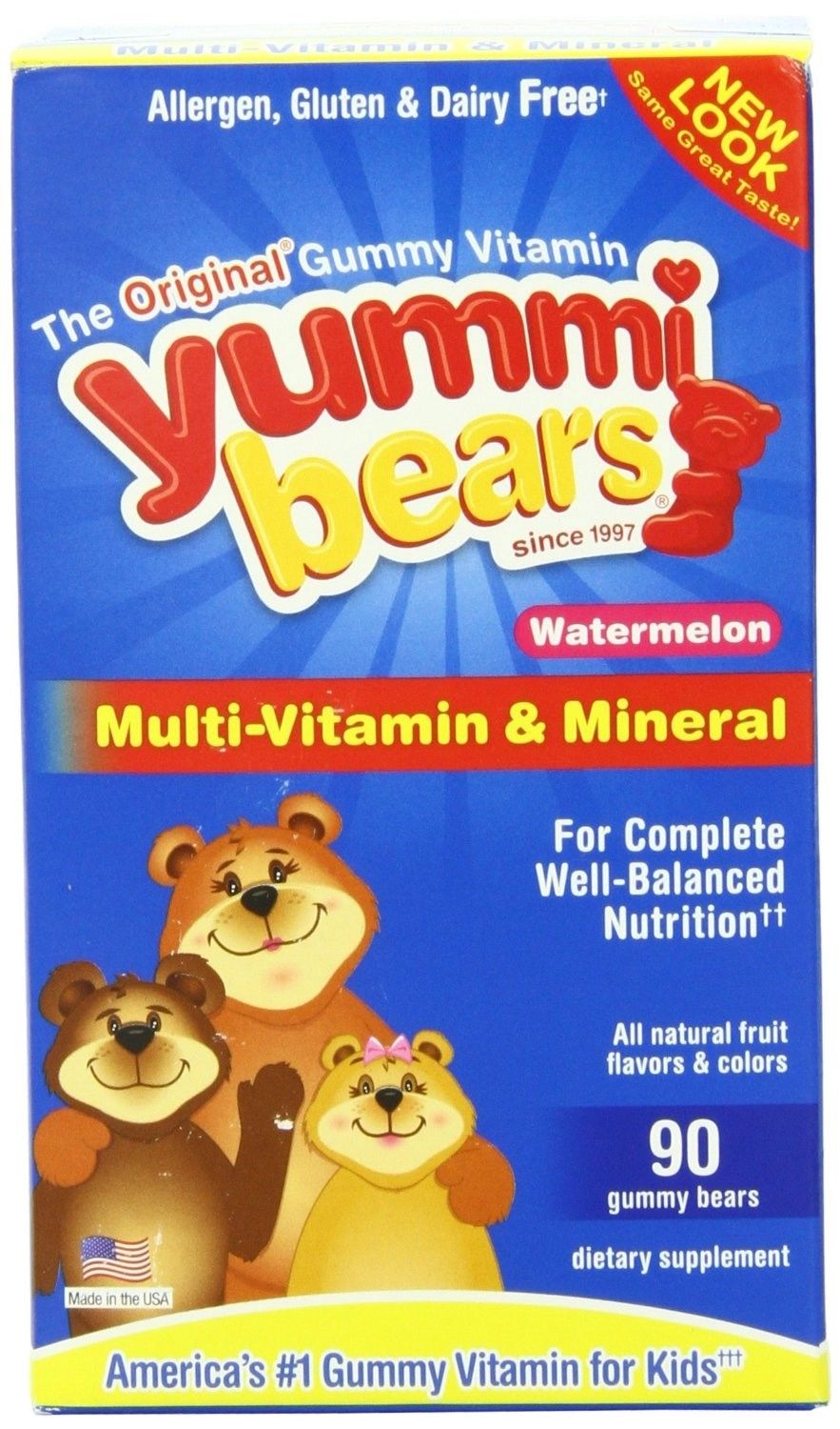 Hero tional Products, Hero tionals Yummi Bears Multi- & Mineral Watermelon - 90 Gummies