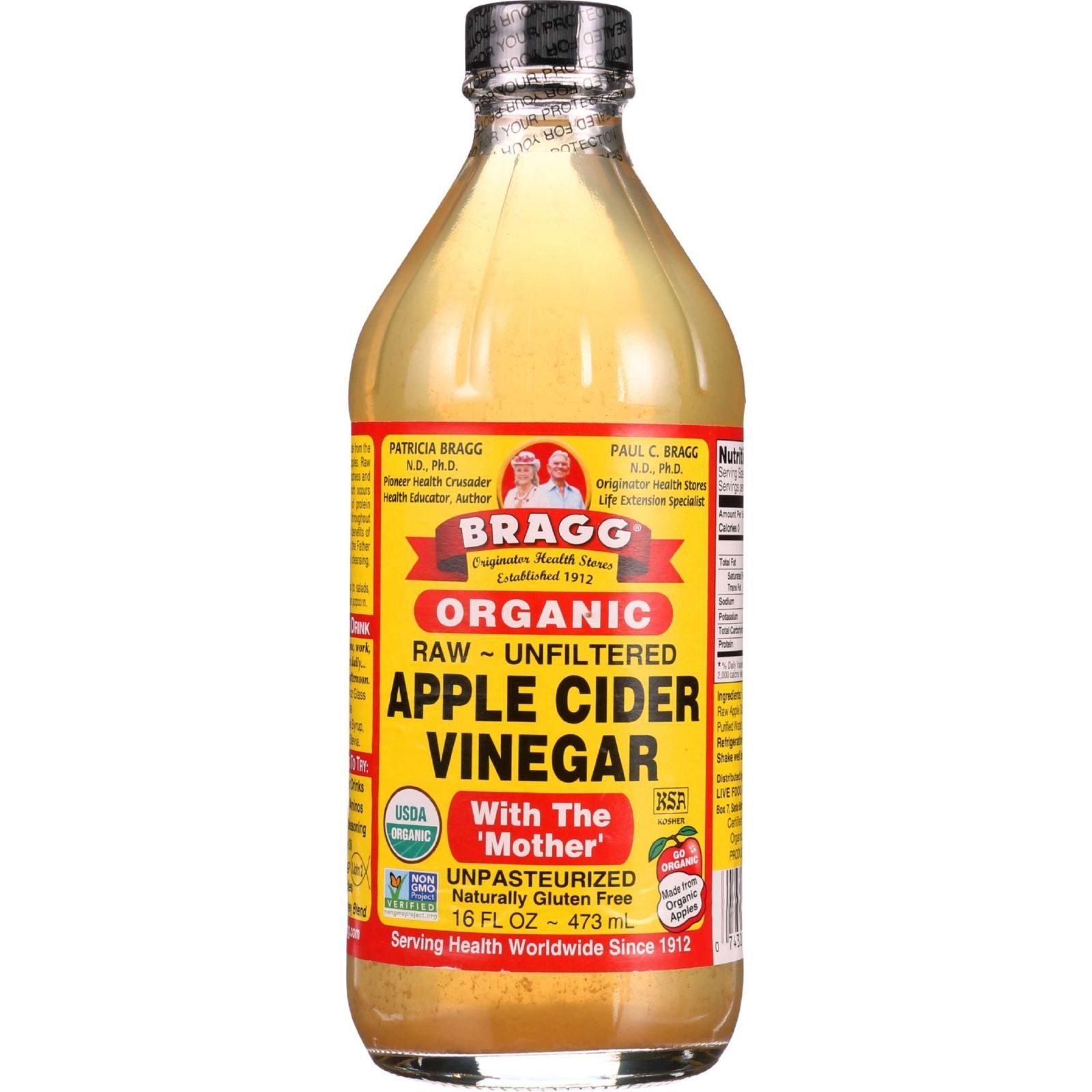 Bragg Apple Cider Vinegar -  - Raw - Unfiltered - 16 Oz - 1 Each