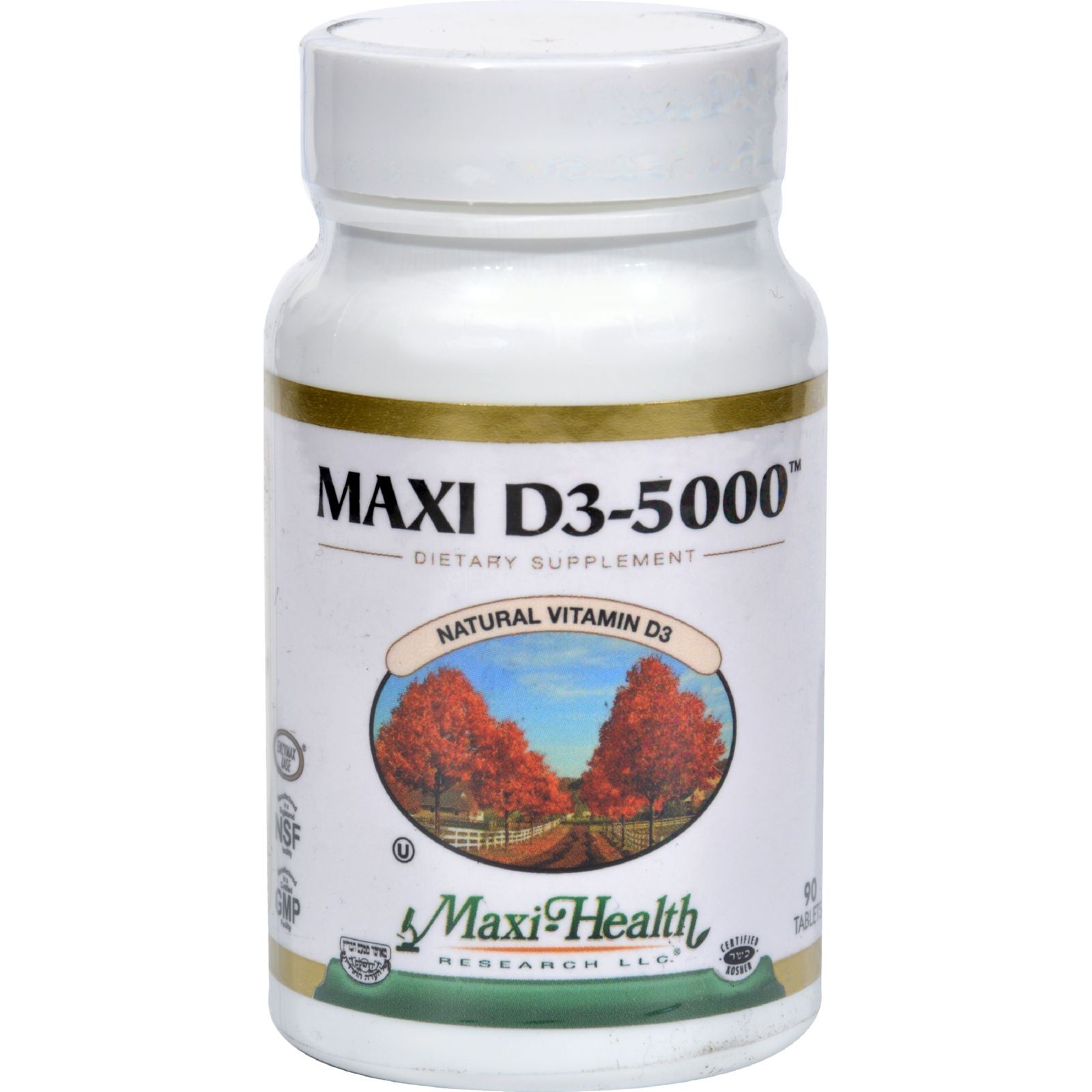 Maxi  Kosher s Maxi D3 5000 - 5000 Iu - 90 s