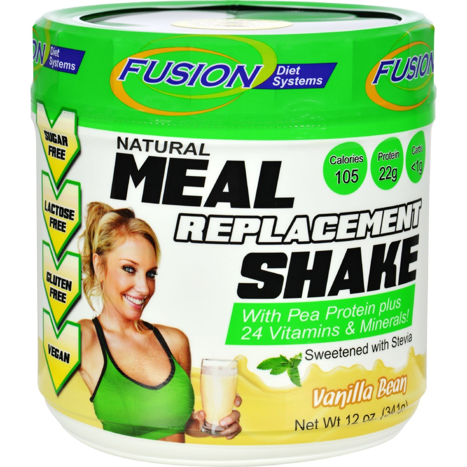 Fusion Diet Systems Meal Replacement Shake - Vanilla Bean - 12 Oz