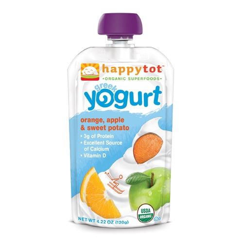 Happy Tot Greek Yogurt -  - Stage 4 - Or Ap Sw Pt - 4.22 Oz