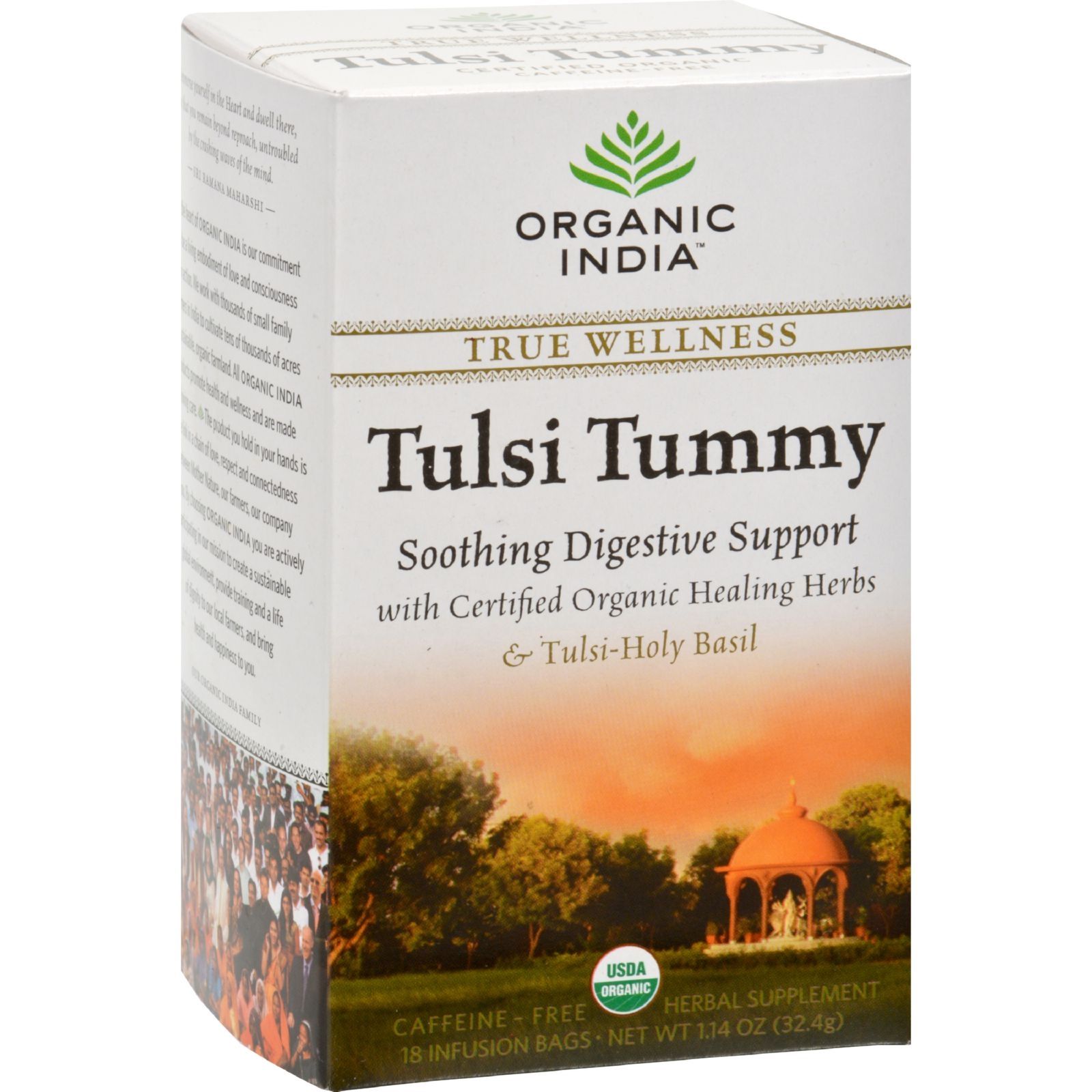  India Tulsi True  Tea Tummy - 18 Tea Bags