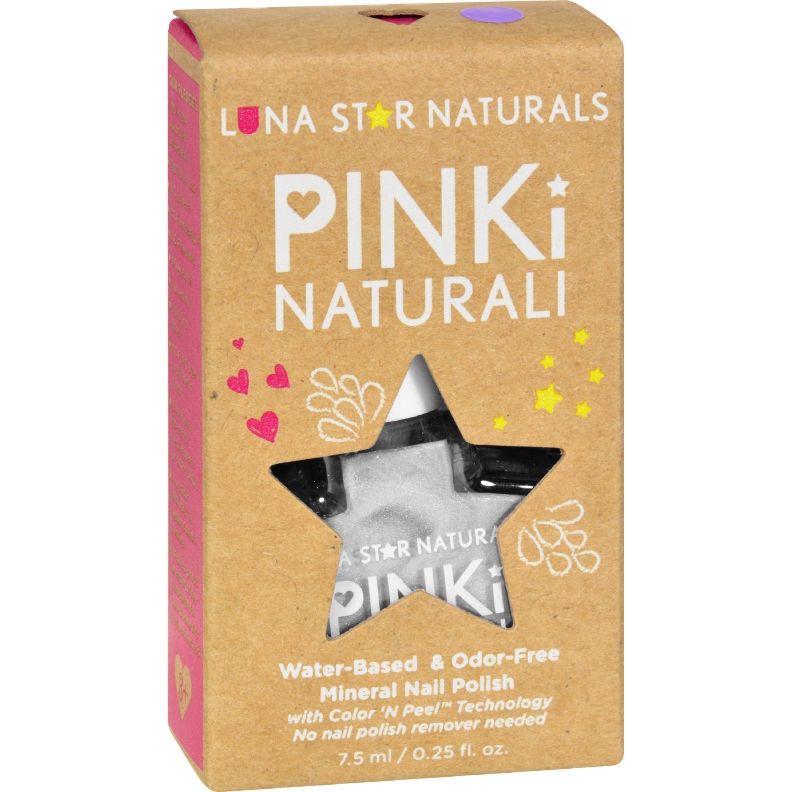 Lunastar Pinki Naturali Nail Polish - Juneau (Pearly White) - .25 Fl Oz