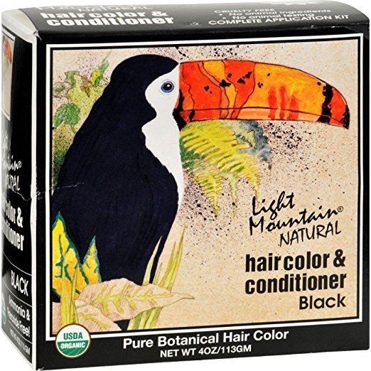 Light ain Natural Hair Color And Conditioner Black - 4 Fl Oz