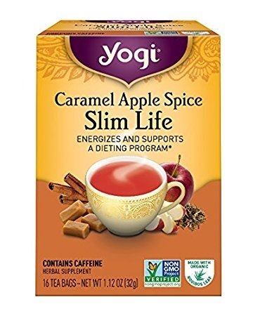 Yogi Snack Tea 100% Natural Tea Caramel Apple Spice - 16 Tea Bags