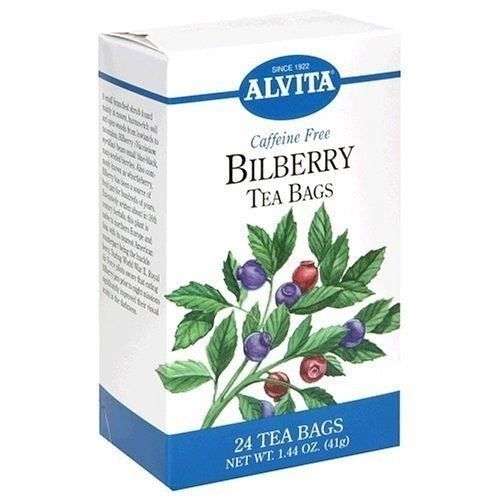 Alvita Teas Bilberry Tea Bags - Caffeine Free - 24 Bags