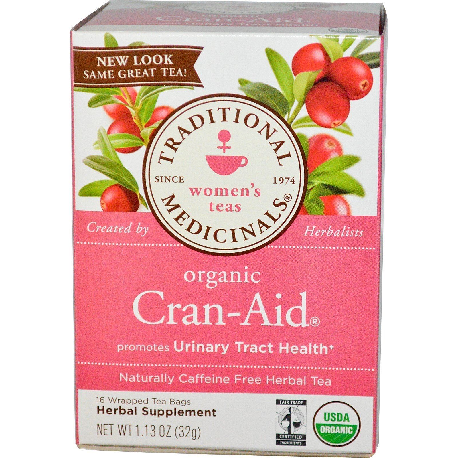 Traditional Medicinals,  Tea,Cran-Aid 16 Bag