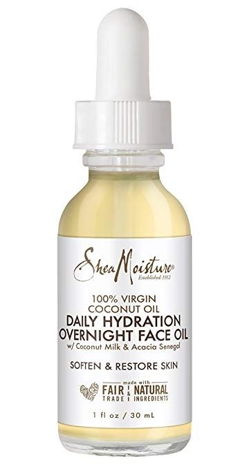 Shea Moisture Virgin Coconut Oil Daily Hydration Overnight Face Oil 1Oz