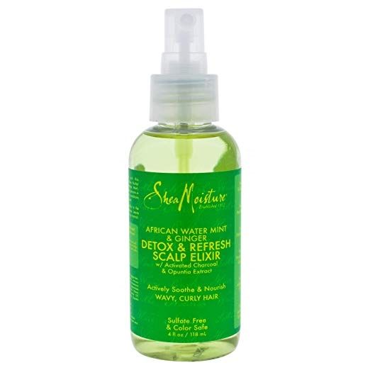 Shea Moisture African Water Mint & Ginger Detox & Refresh Scalp Elixir 4 Fl Oz