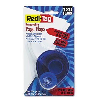 Redi-Tag Corporation, Arrow Page s In Dispenser, "Please Sign And Return", Red, 120 s