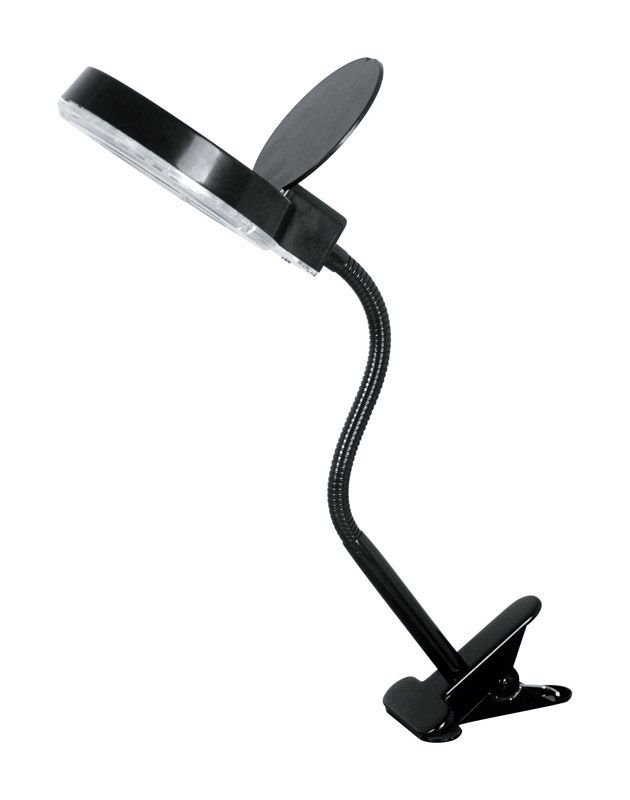 Ace Trading - Evolution Lighting Cr Led Clip Magnifier Blk