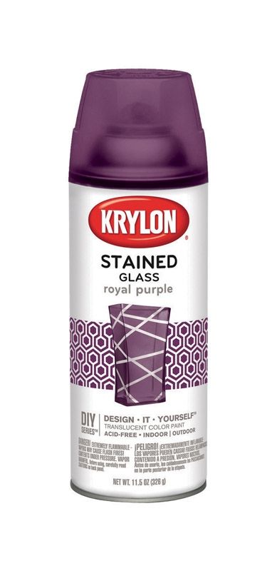 Krylon Stained Glass Royal Purple Spray, Purple Outdoor Spray Paint