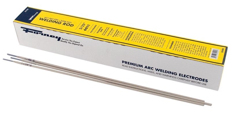 Forney  3/32 In. Dia. X 14.6 In. L E6011  Mild Steel  Welding Rods  88000 Psi 5 Lb. 1 Pk