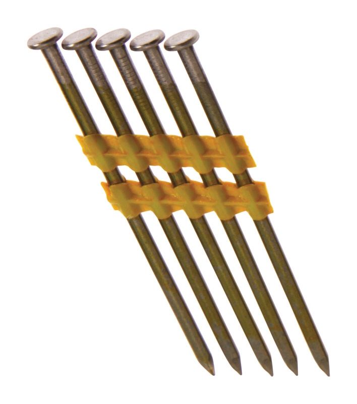 Grip-Rite  21 Deg. 10-1/4 Ga. Smooth Shank  Angled Strip  Framing Nails  3-1/4 In. L X 0.13 In. Dia.