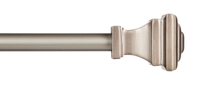 Kenney  Pewter  Pewter  Fast Fit Milton  Curtain Rod  120 In. L