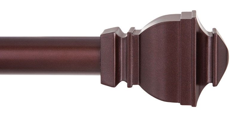 Kenney  Matte  Brown  Riley  Curtain Rod  84 In. L