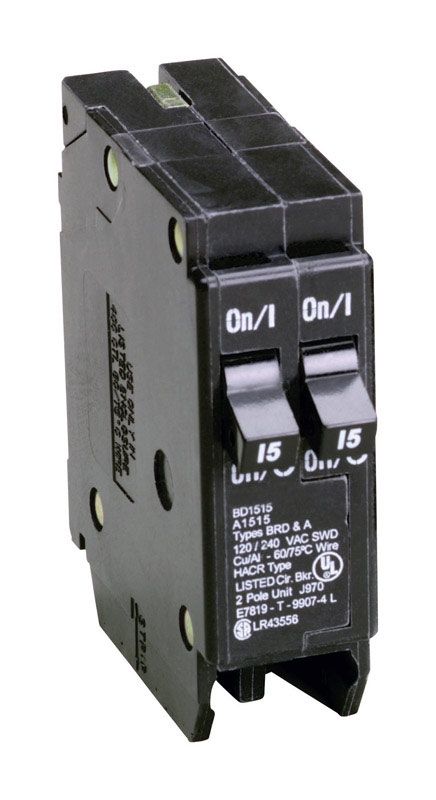 Eaton  Cutler-Hammer  15/15 Amps Tandem  2-Pole  Circuit Breaker