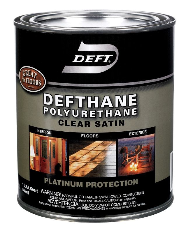 Deft  Defthane  Satin  Clear  Polyurethane  1 Qt.