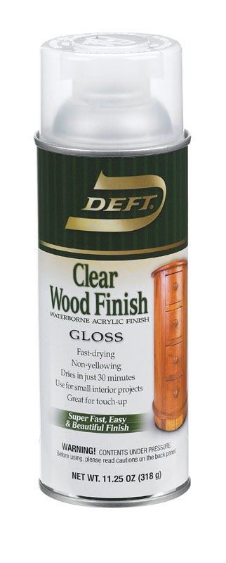 Deft  Gloss  Clear  Water-Based  Acrylic  Finish And Sealer  11.5 Oz.