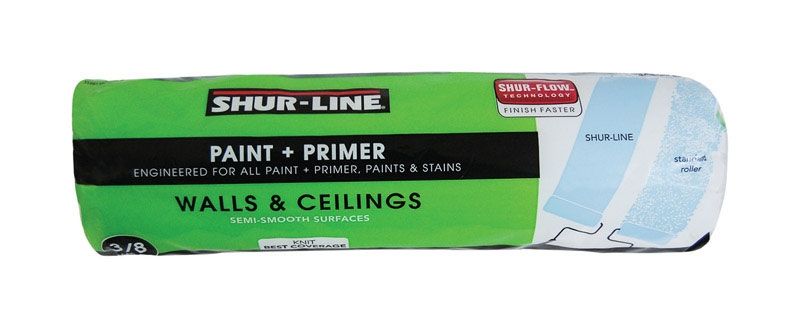 Shur-Line  Knit  3/8 In.  X 9 In. W Regular  Paint Roller Cover  For Semi-Smooth Surfaces 1 Pk